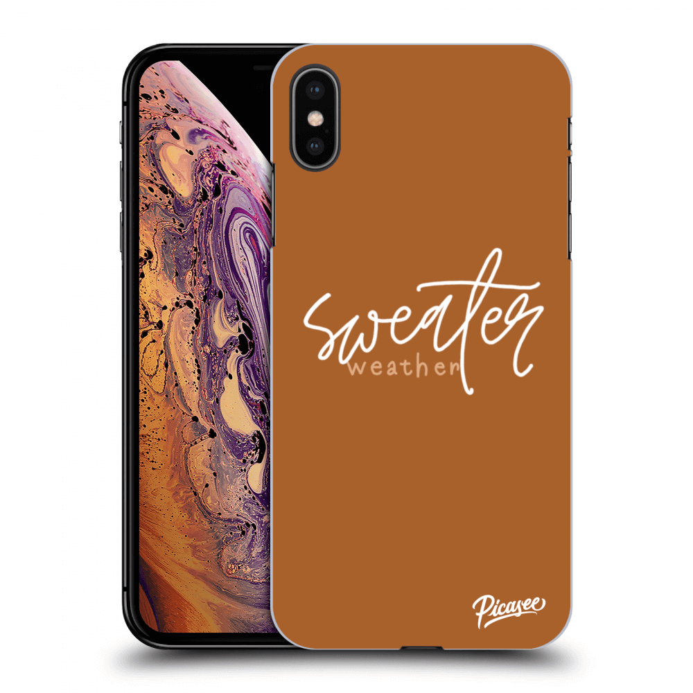 Picasee Apple iPhone XS Max Hülle - Transparentes Silikon - Sweater weather