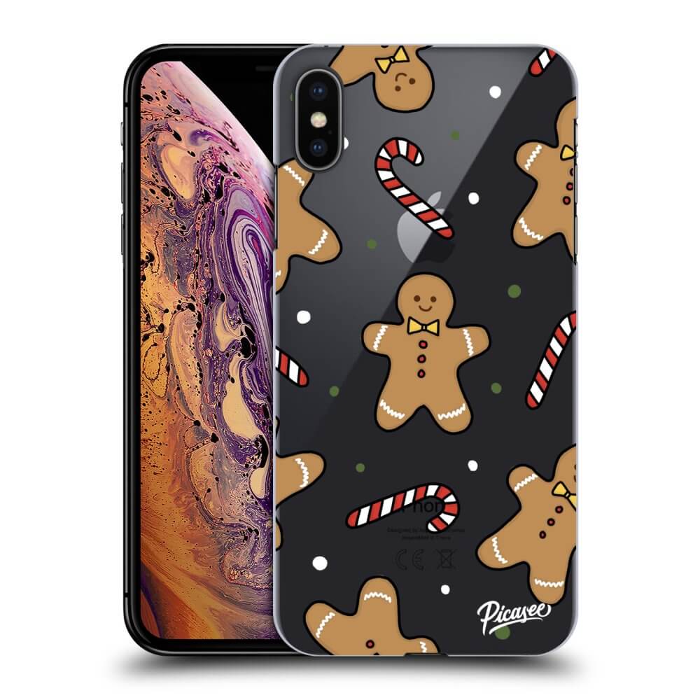 Picasee Apple iPhone XS Max Hülle - Transparentes Silikon - Gingerbread