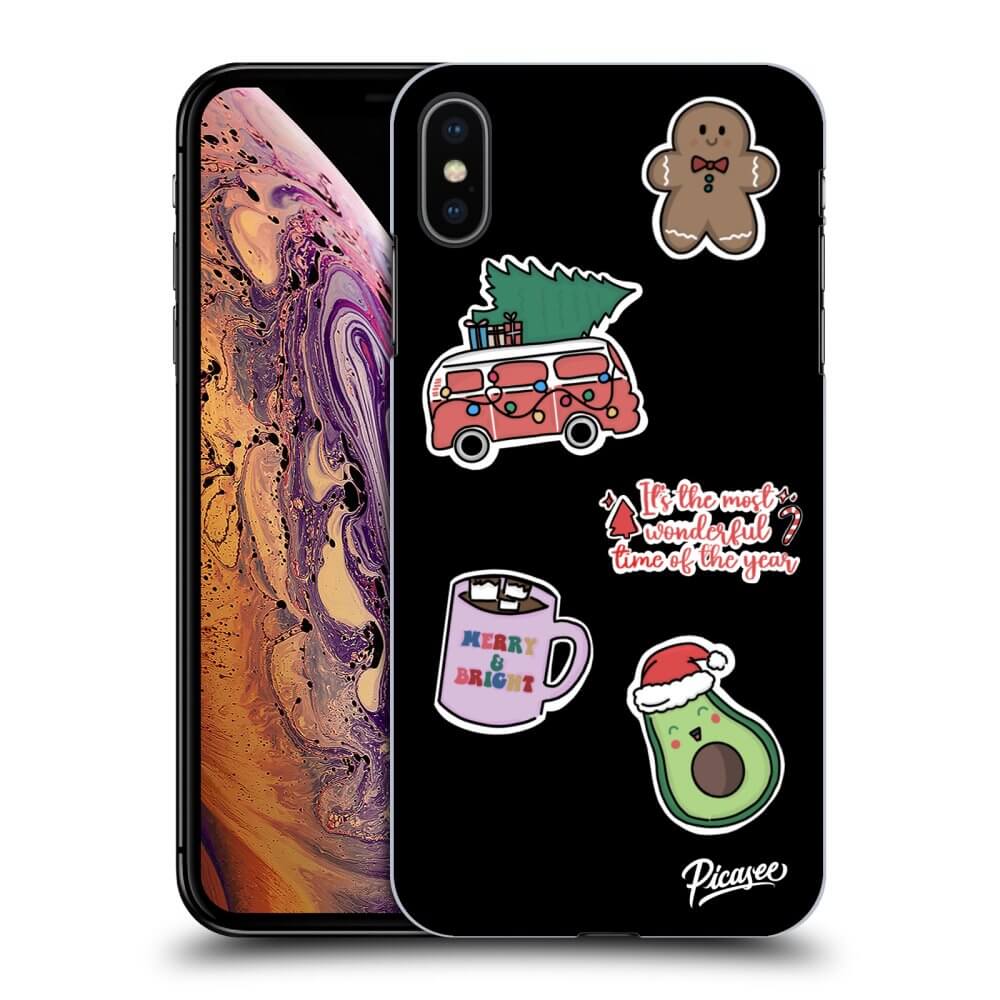 Picasee ULTIMATE CASE für Apple iPhone XS Max - Christmas Stickers