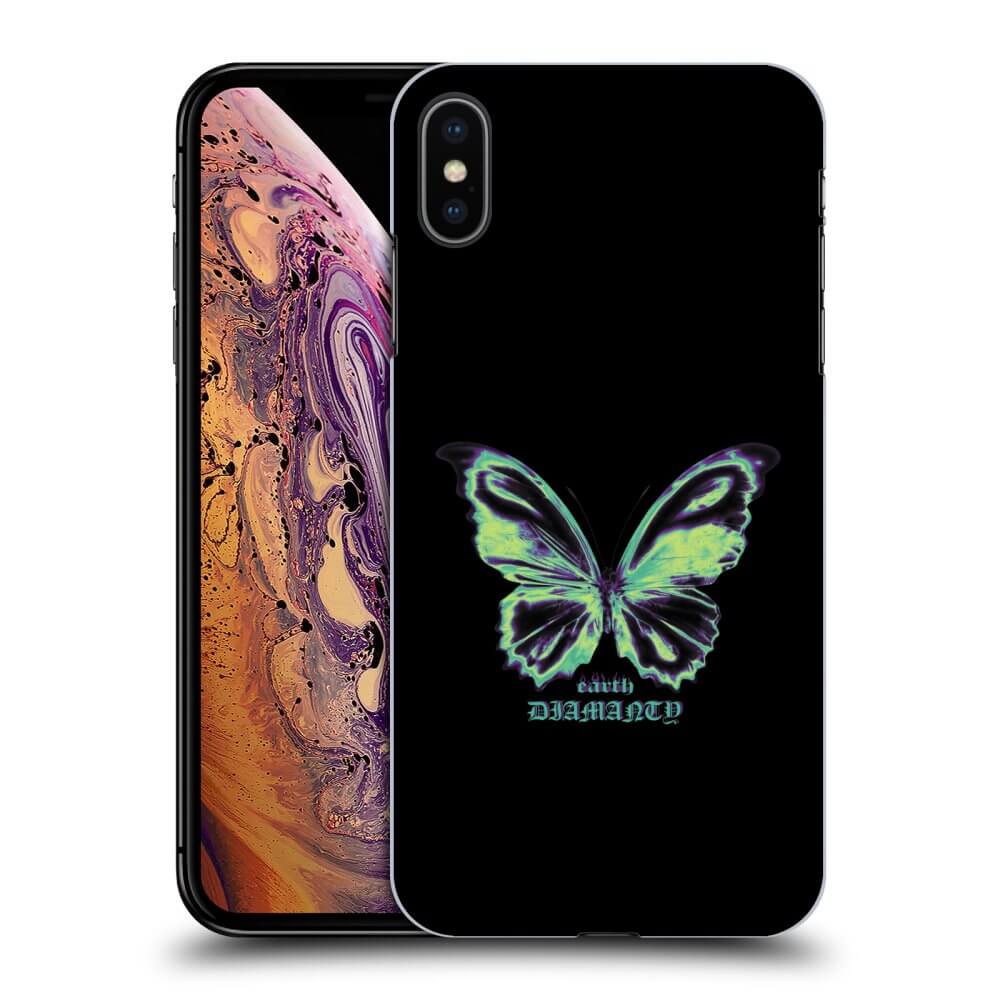 Picasee Apple iPhone XS Max Hülle - Transparentes Silikon - Diamanty Blue