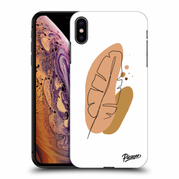 Picasee Apple iPhone XS Max Hülle - Schwarzes Silikon - Feather brown