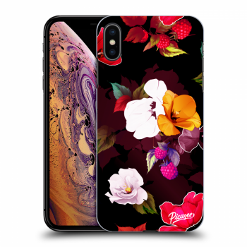 Picasee Apple iPhone XS Max Hülle - Transparentes Silikon - Flowers and Berries