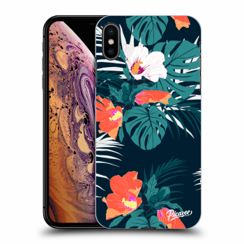 Picasee Apple iPhone XS Max Hülle - Transparentes Silikon - Monstera Color
