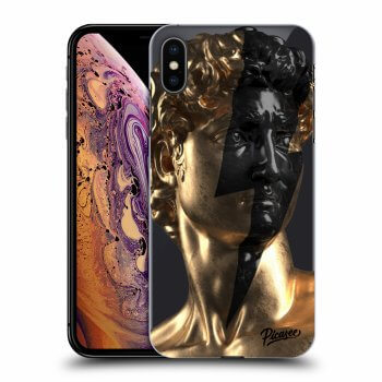 Picasee Apple iPhone XS Max Hülle - Transparentes Silikon - Wildfire - Gold