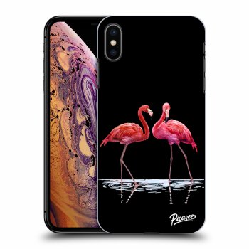 Picasee ULTIMATE CASE für Apple iPhone XS Max - Flamingos couple