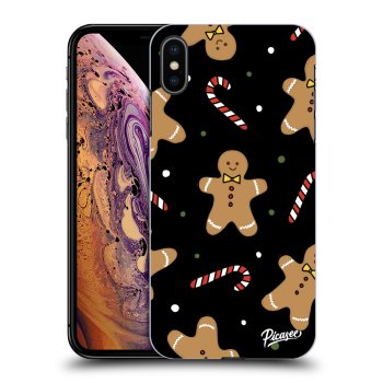 Picasee Apple iPhone XS Max Hülle - Schwarzes Silikon - Gingerbread