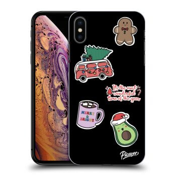 Hülle für Apple iPhone XS Max - Christmas Stickers