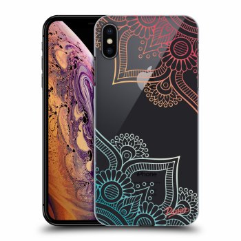 Picasee Apple iPhone XS Max Hülle - Transparentes Silikon - Flowers pattern