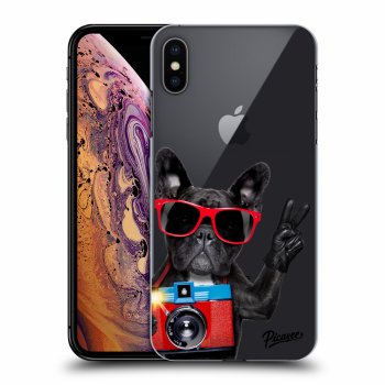 Picasee Apple iPhone XS Max Hülle - Transparentes Silikon - French Bulldog
