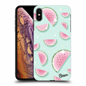 Picasee Apple iPhone XS Max Hülle - Schwarzes Silikon - Watermelon 2