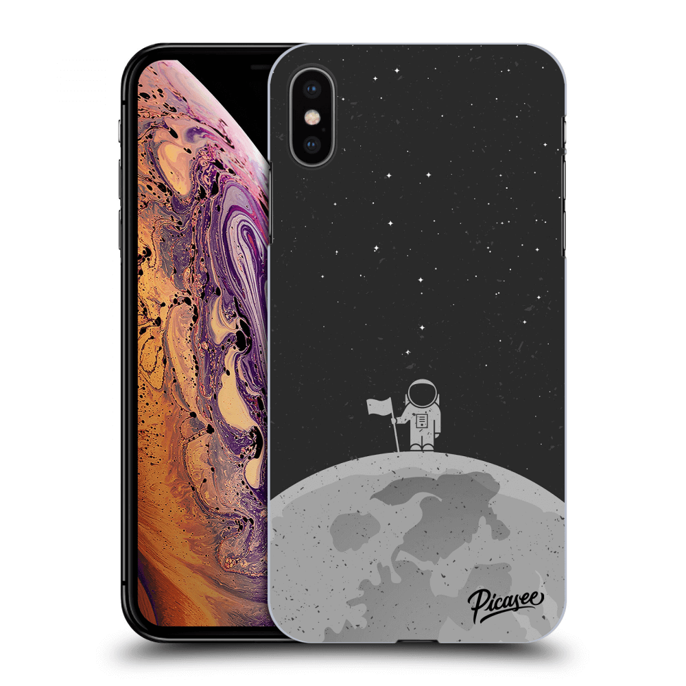 Picasee Apple iPhone XS Max Hülle - Schwarzes Silikon - Astronaut