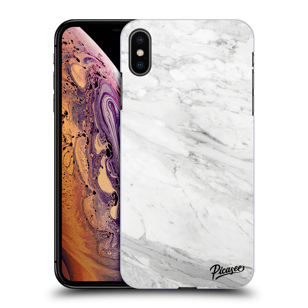 Picasee ULTIMATE CASE für Apple iPhone XS Max - White marble