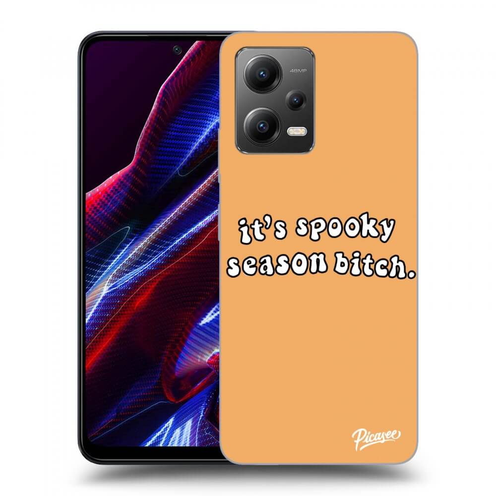 Picasee Xiaomi Poco X5 Hülle - Schwarzes Silikon - Spooky season