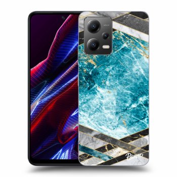 Hülle für Xiaomi Poco X5 - Blue geometry