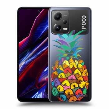 Picasee Xiaomi Poco X5 Hülle - Transparentes Silikon - Pineapple