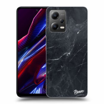 Picasee Xiaomi Poco X5 Hülle - Schwarzes Silikon - Black marble