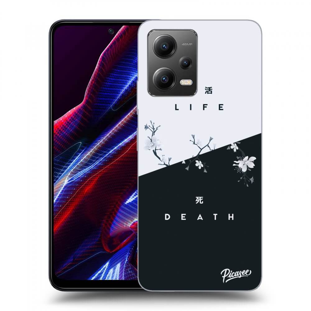 Picasee Xiaomi Poco X5 Hülle - Schwarzes Silikon - Life - Death