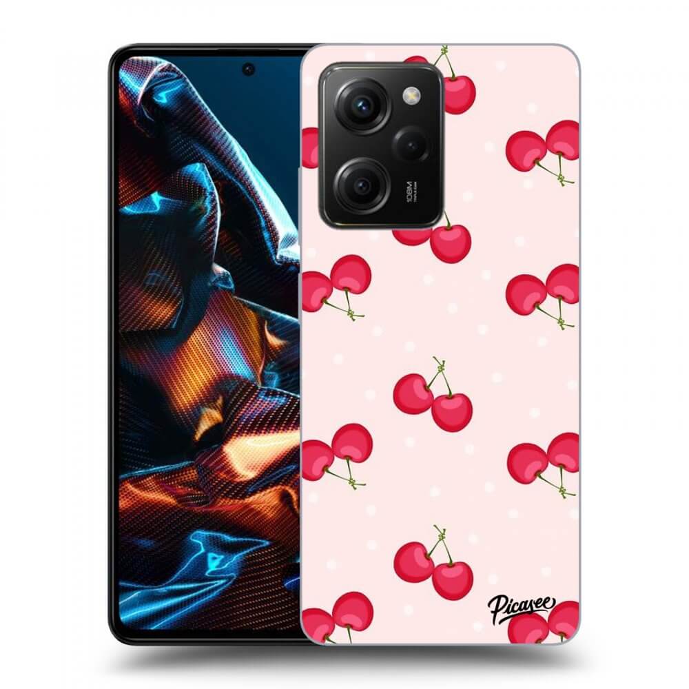 Picasee Xiaomi Poco X5 Pro Hülle - Schwarzes Silikon - Cherries