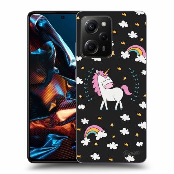 Picasee Xiaomi Poco X5 Pro Hülle - Schwarzes Silikon - Unicorn star heaven