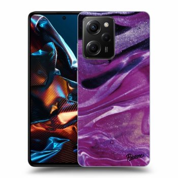 Hülle für Xiaomi Poco X5 Pro - Purple glitter