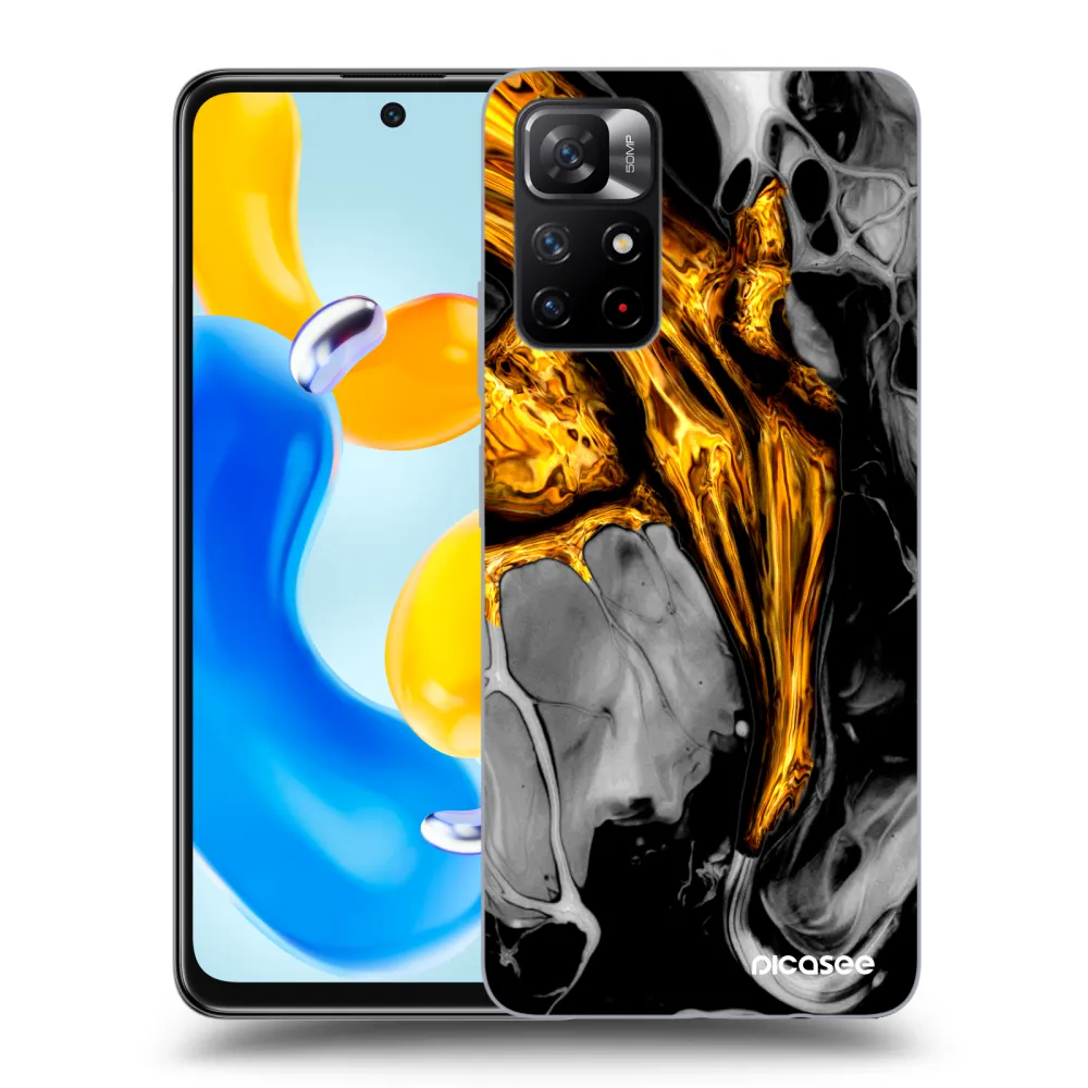 Picasee ULTIMATE CASE für Xiaomi Redmi Note 11S 5G - Black Gold