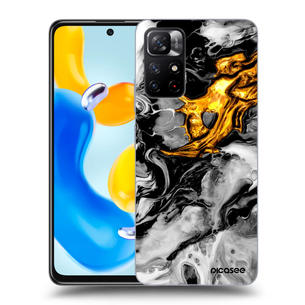 Picasee ULTIMATE CASE für Xiaomi Redmi Note 11S 5G - Black Gold 2