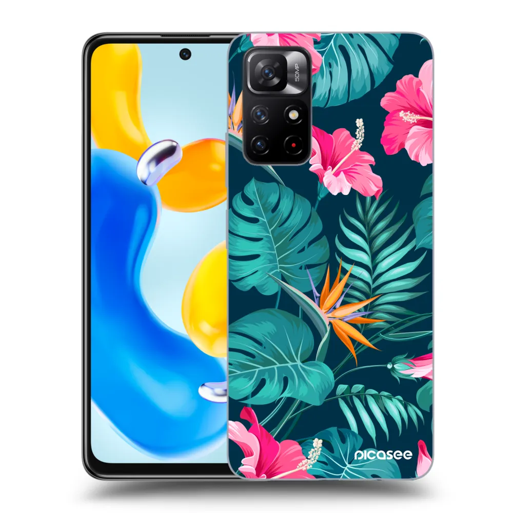Picasee ULTIMATE CASE für Xiaomi Redmi Note 11S 5G - Pink Monstera