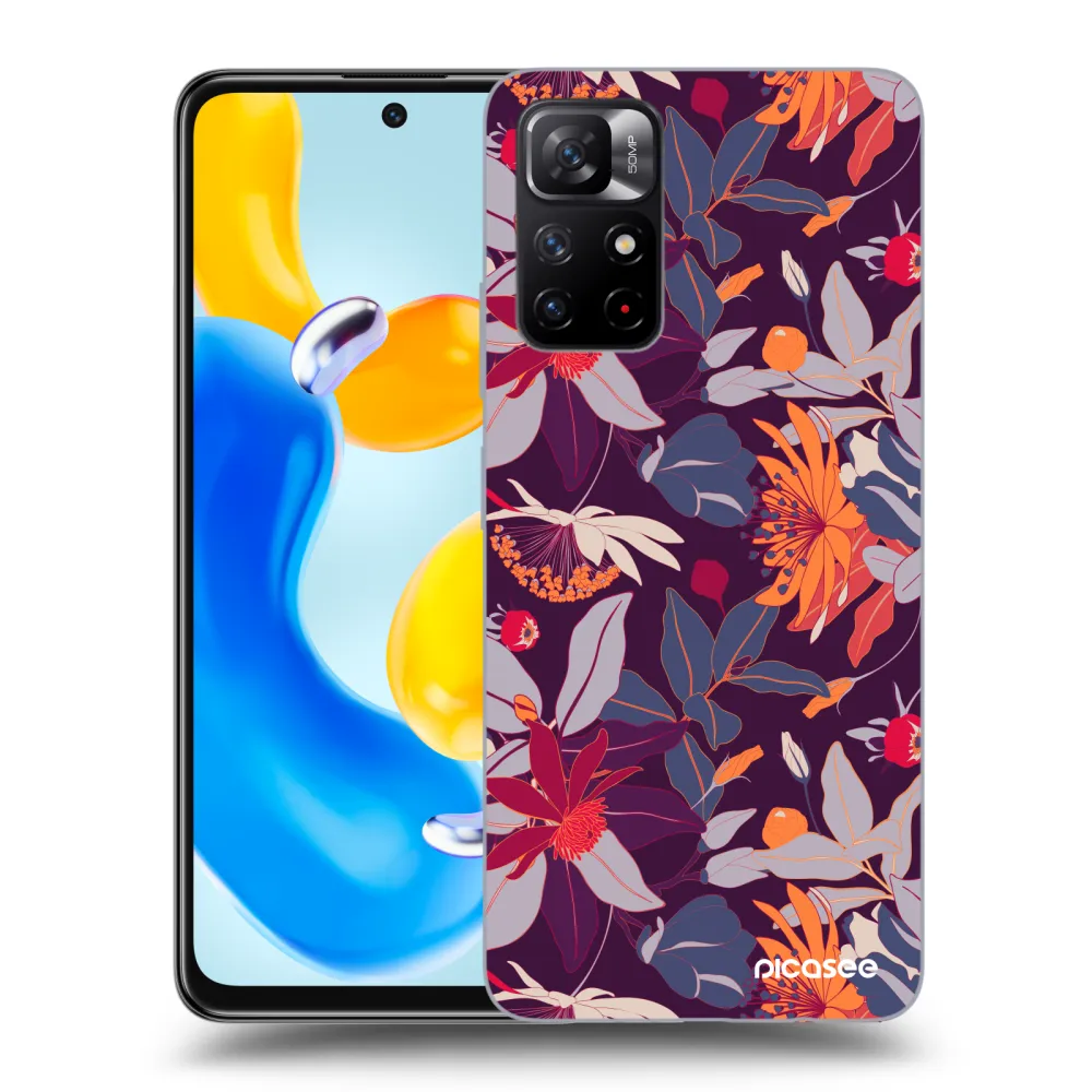 Picasee ULTIMATE CASE für Xiaomi Redmi Note 11S 5G - Purple Leaf