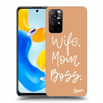 Picasee Xiaomi Redmi Note 11S 5G Hülle - Transparentes Silikon - Boss Mama