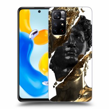 Hülle für Xiaomi Redmi Note 11S 5G - Gold - Black