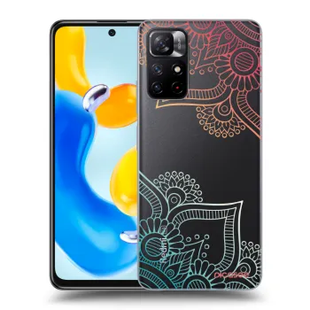 Picasee Xiaomi Redmi Note 11S 5G Hülle - Transparentes Silikon - Blumenmuster