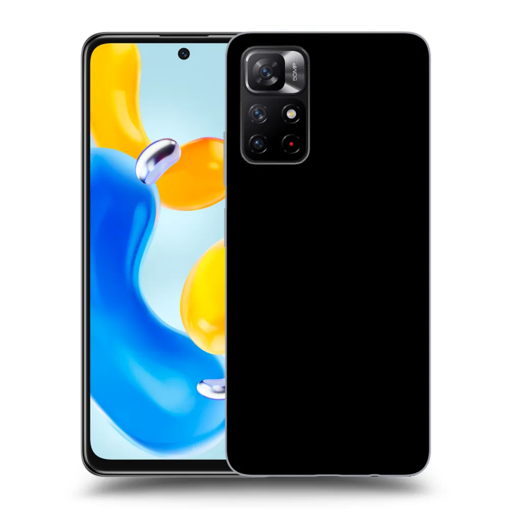 Picasee Xiaomi Redmi Note 11S 5G Hülle - Schwarzes Silikon - Picasee - new logo - black