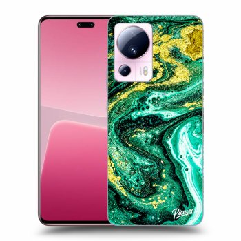 Picasee Xiaomi 13 Lite Hülle - Transparentes Silikon - Green Gold