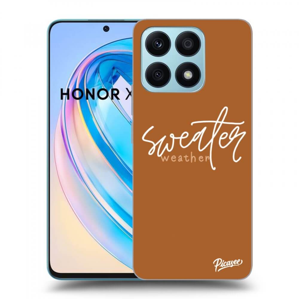 Picasee Honor X8a Hülle - Transparentes Silikon - Sweater weather