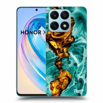 Picasee Honor X8a Hülle - Transparentes Silikon - Goldsky