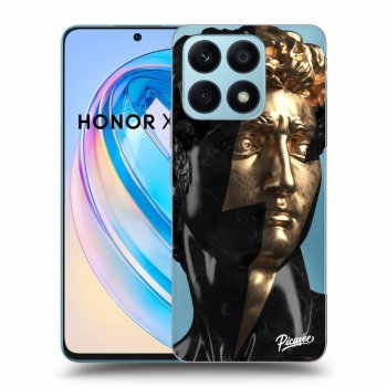 Picasee Honor X8a Hülle - Transparentes Silikon - Wildfire - Black