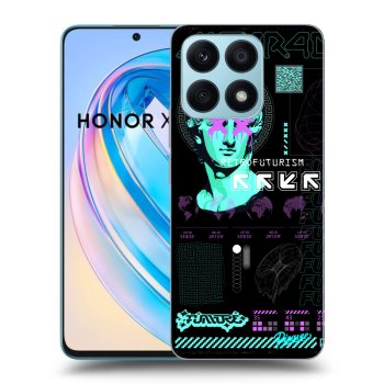 Picasee Honor X8a Hülle - Schwarzes Silikon - RETRO