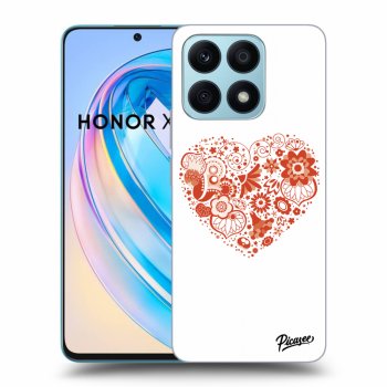 Picasee Honor X8a Hülle - Transparentes Silikon - Big heart