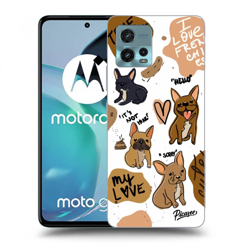 Picasee Motorola Moto G72 Hülle - Transparentes Silikon - Frenchies