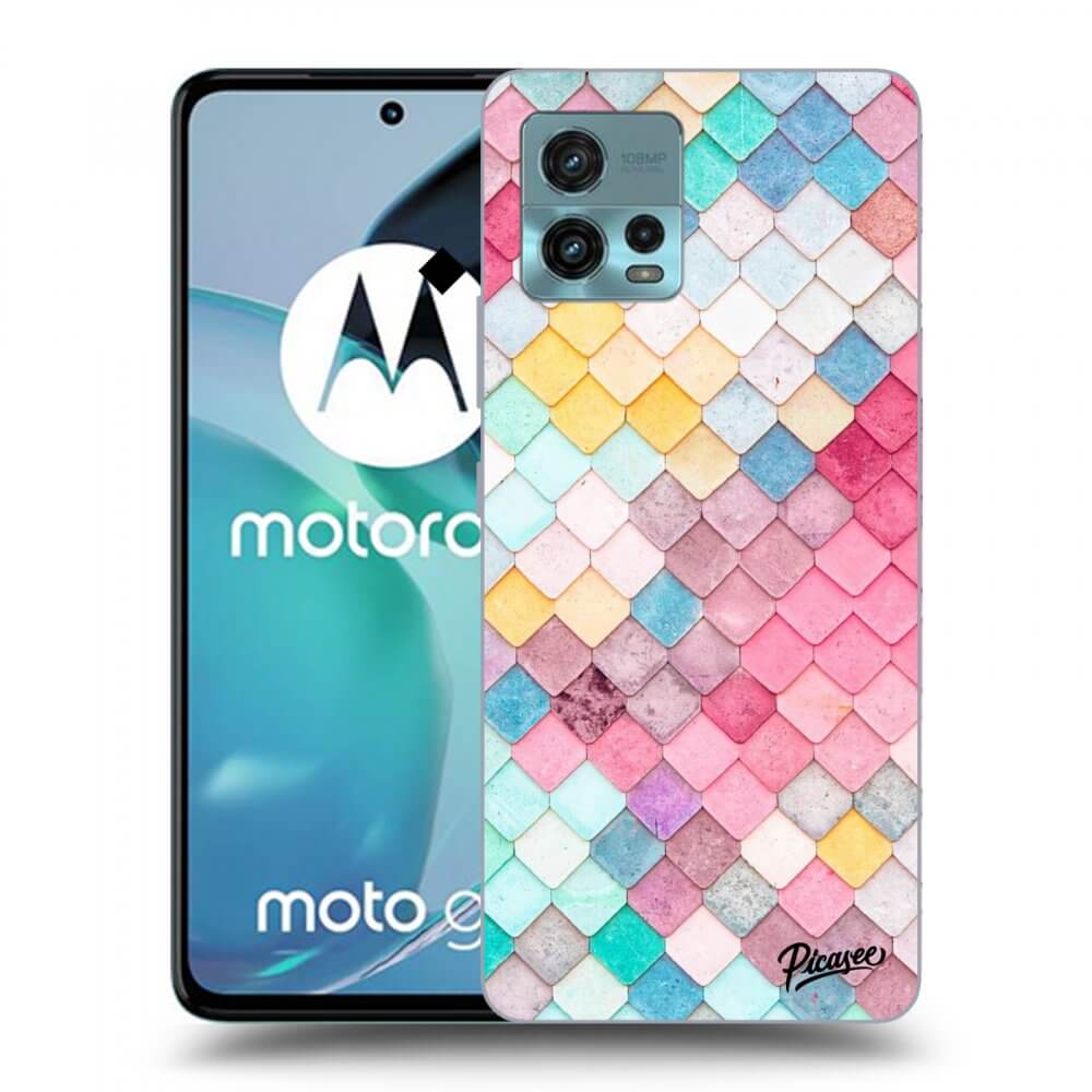 Picasee Motorola Moto G72 Hülle - Transparentes Silikon - Colorful roof