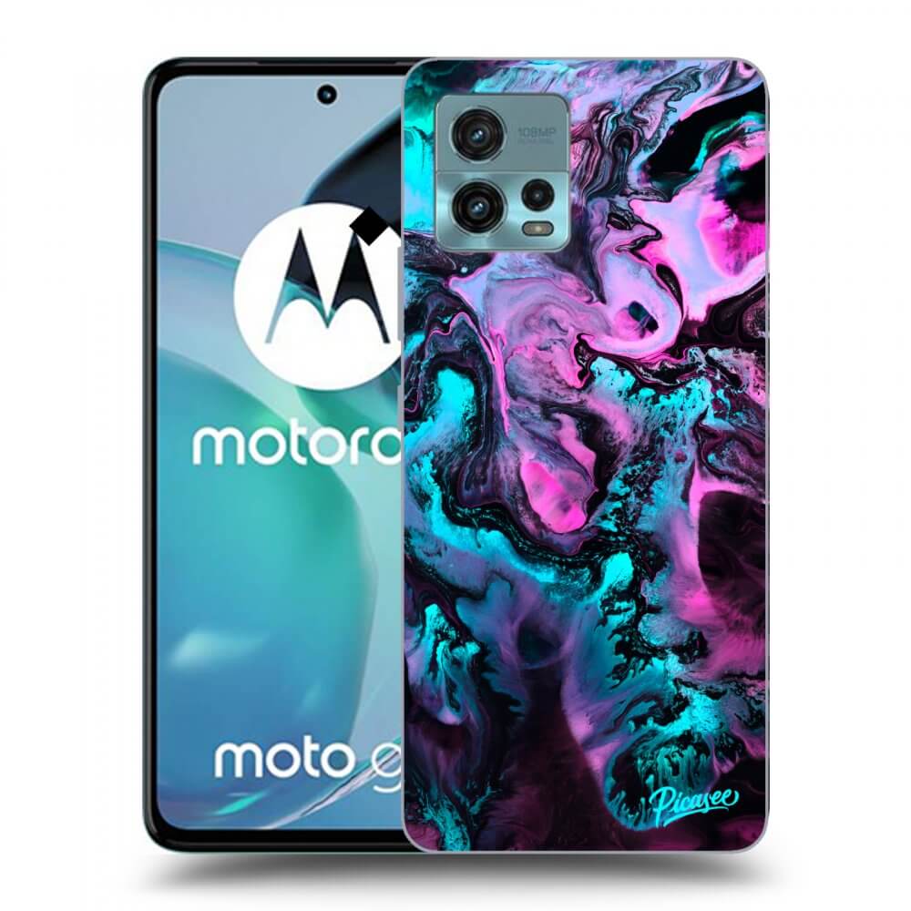 Picasee Motorola Moto G72 Hülle - Schwarzes Silikon - Lean