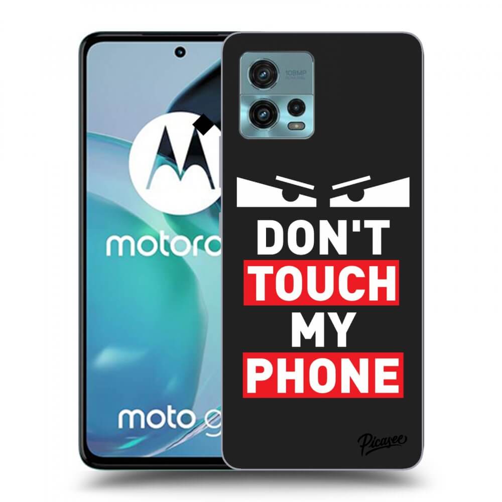 Picasee Motorola Moto G72 Hülle - Schwarzes Silikon - Shadow Eye - Transparent