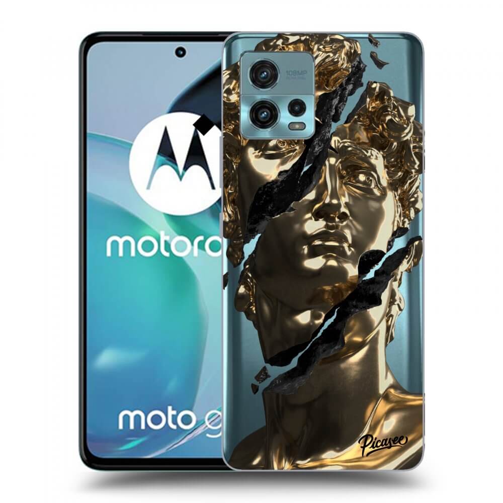 Picasee Motorola Moto G72 Hülle - Transparentes Silikon - Golder