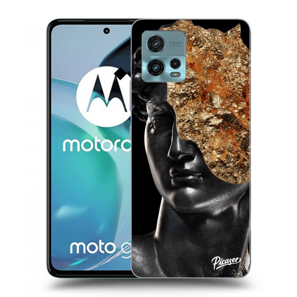 Picasee Motorola Moto G72 Hülle - Schwarzes Silikon - Holigger