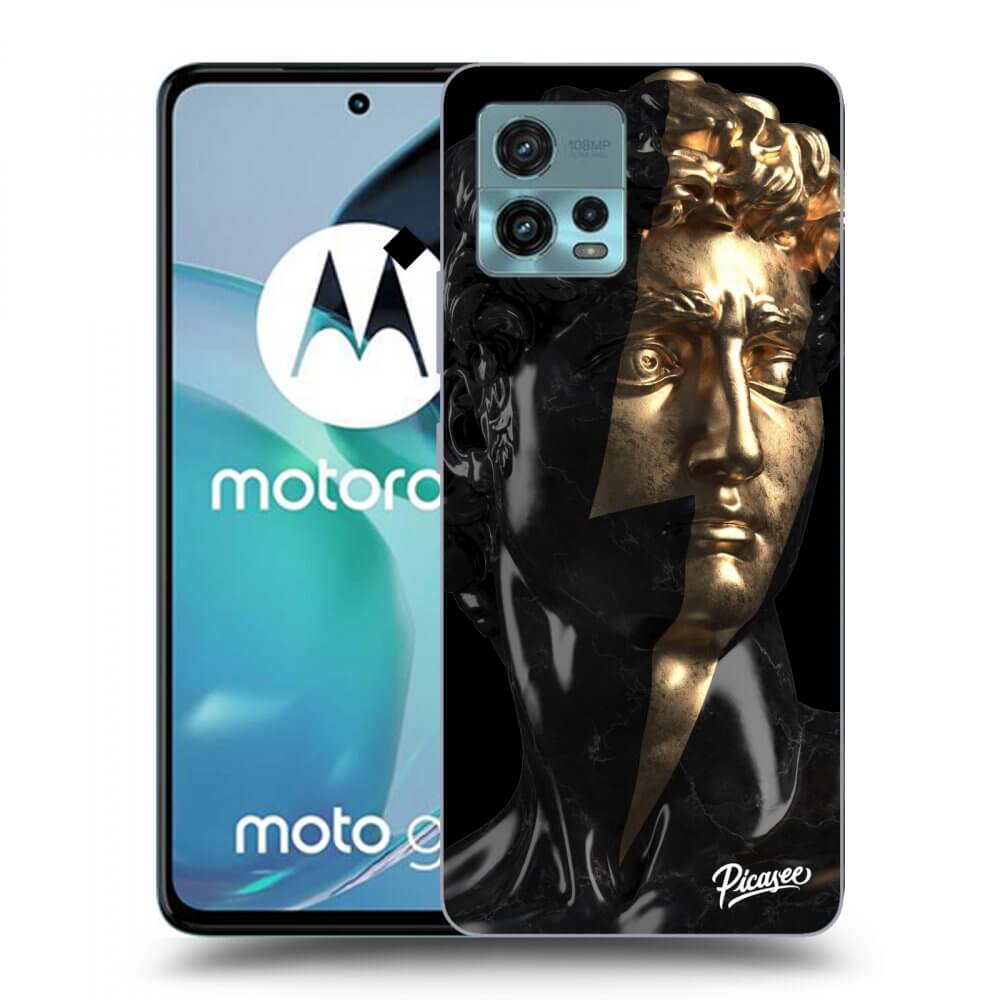 Picasee Motorola Moto G72 Hülle - Schwarzes Silikon - Wildfire - Black