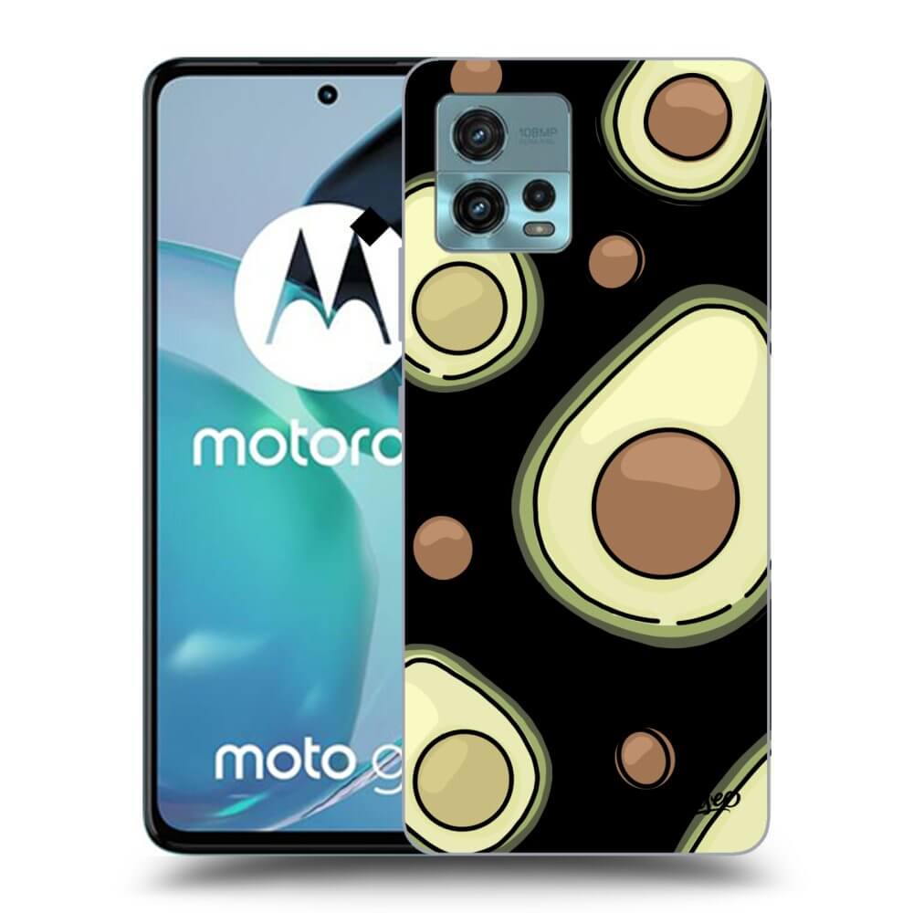 Picasee Motorola Moto G72 Hülle - Schwarzes Silikon - Avocado