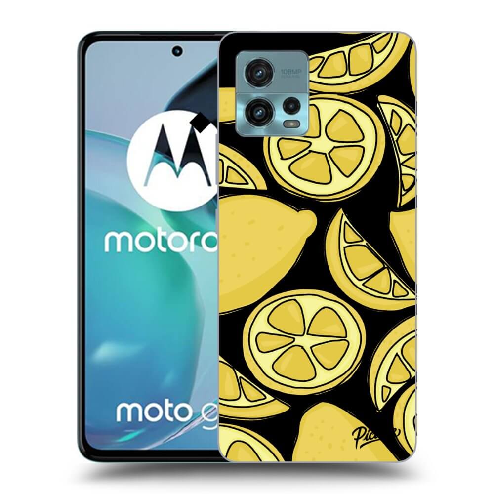 Picasee Motorola Moto G72 Hülle - Schwarzes Silikon - Lemon