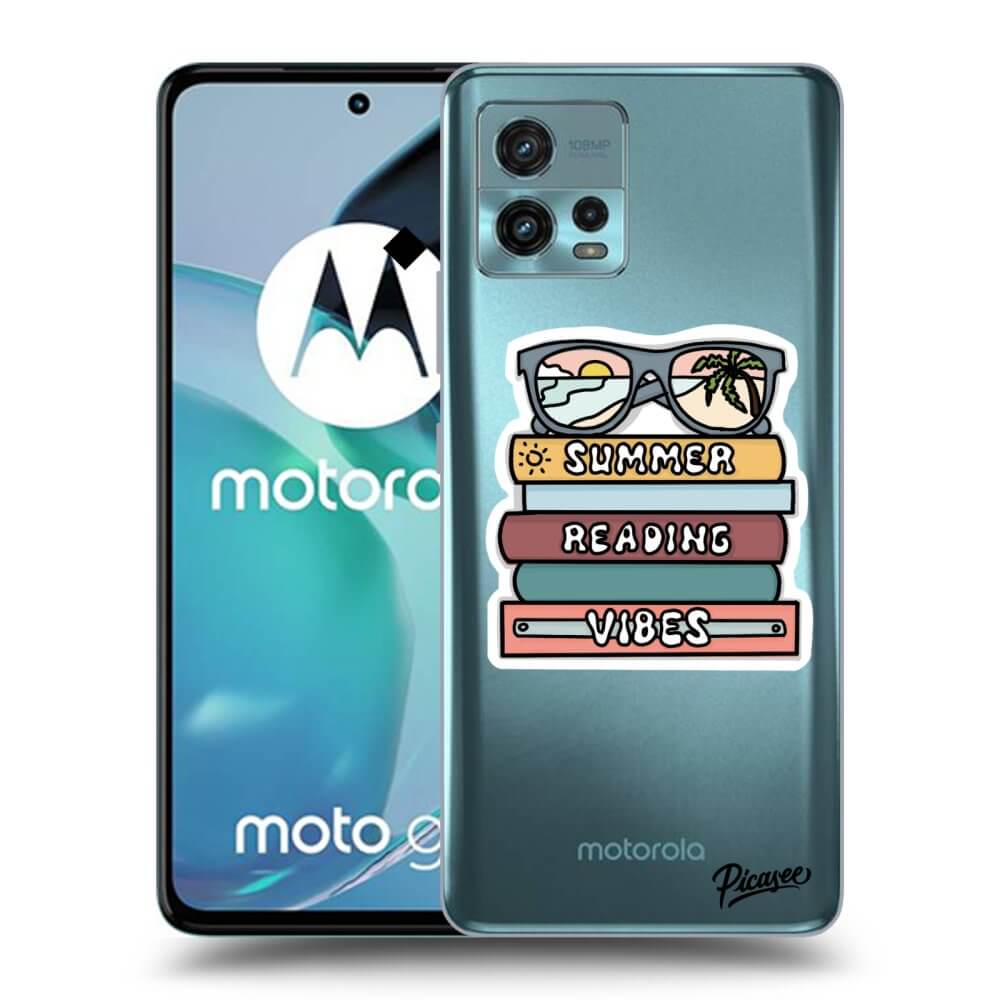 Picasee Motorola Moto G72 Hülle - Schwarzes Silikon - Summer reading vibes