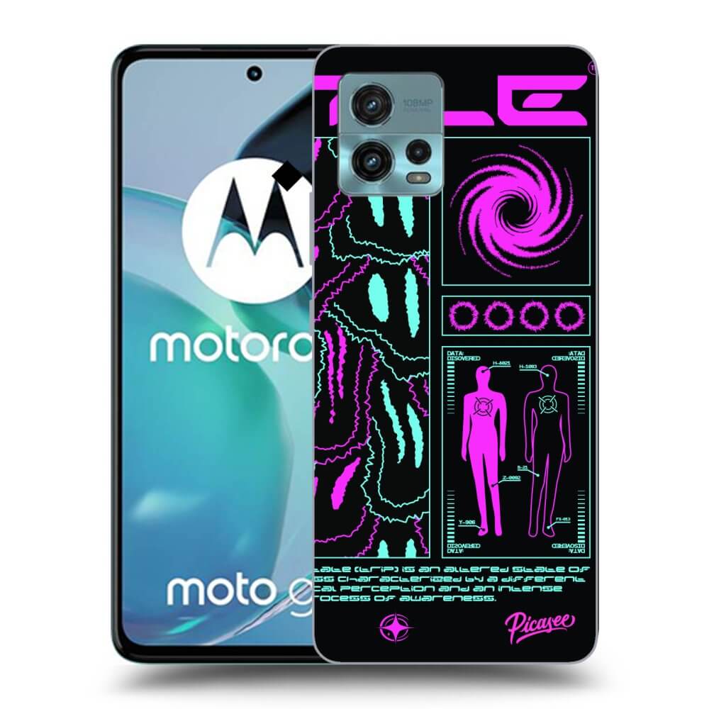 Picasee Motorola Moto G72 Hülle - Schwarzes Silikon - HYPE SMILE