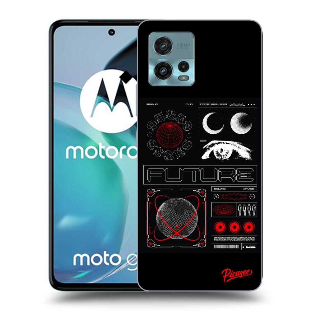 Picasee Motorola Moto G72 Hülle - Schwarzes Silikon - WAVES